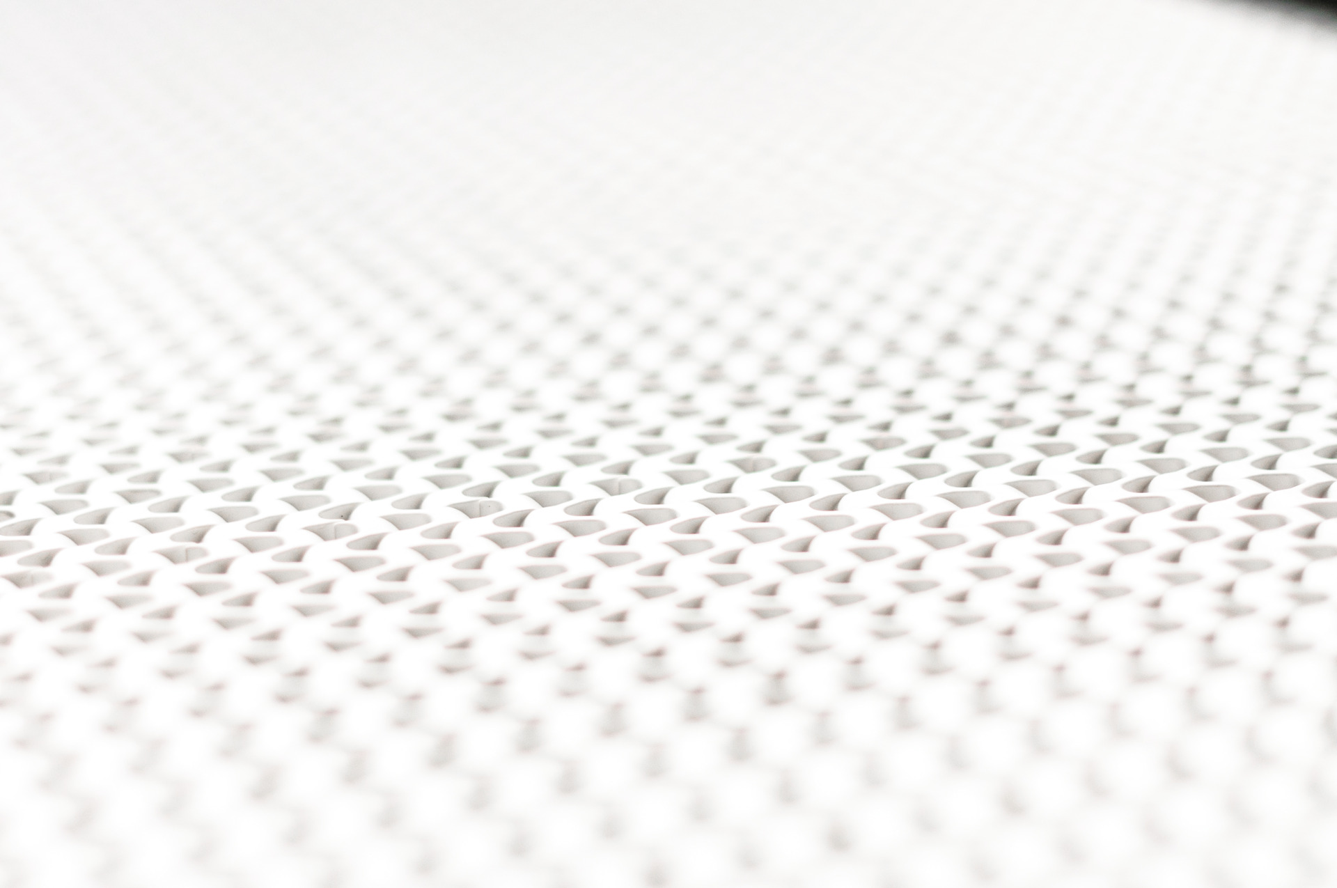Transparent plastic grid pattern clear white texture background