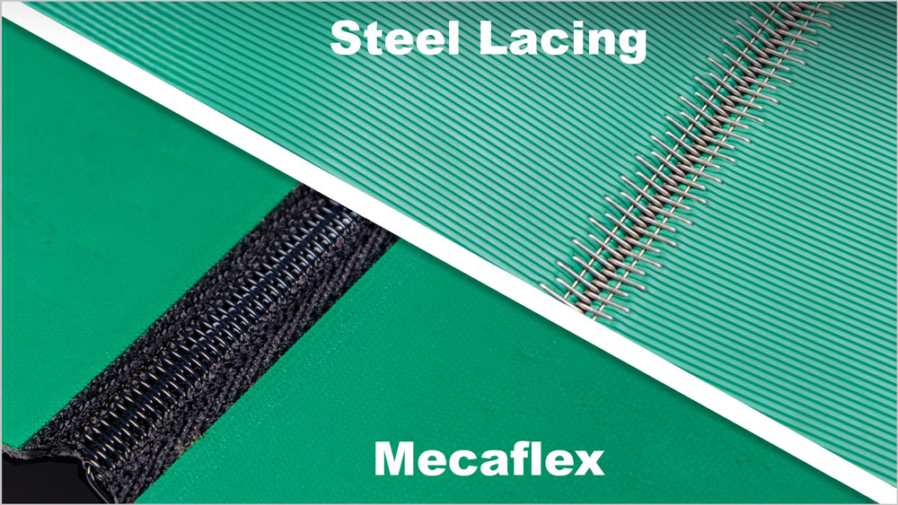 Laced Habasit belts
